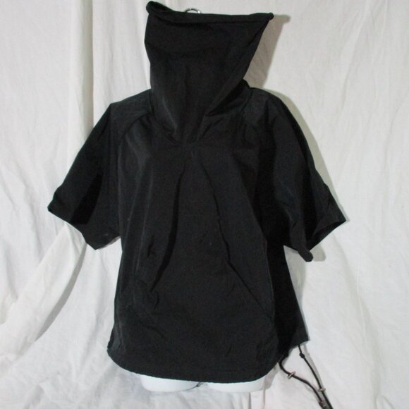 GASPARD YURKIEVICH Turtleneck Top Oversize Signature Logo Parka JACKET M BLACK S - Picture 4 of 7